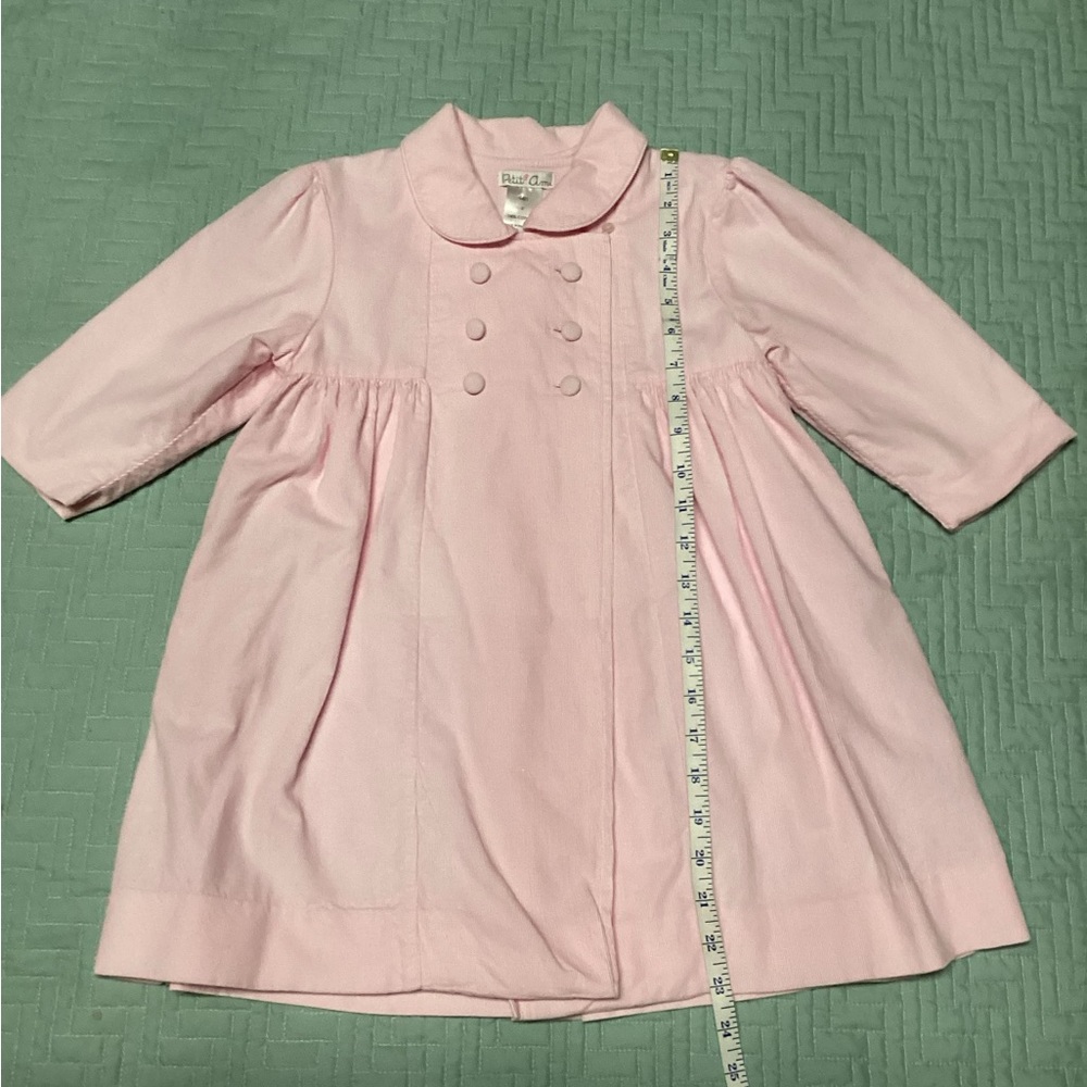 Beautiful  Baby Pink Petit Ami 2T Sunday Coat Vintage Style Long Sleeve